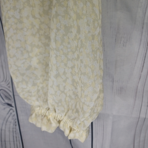 Aritiza Wilfred Wistful Blouse Smocked V-neck Contemporary blouse - Picture 8 of 16